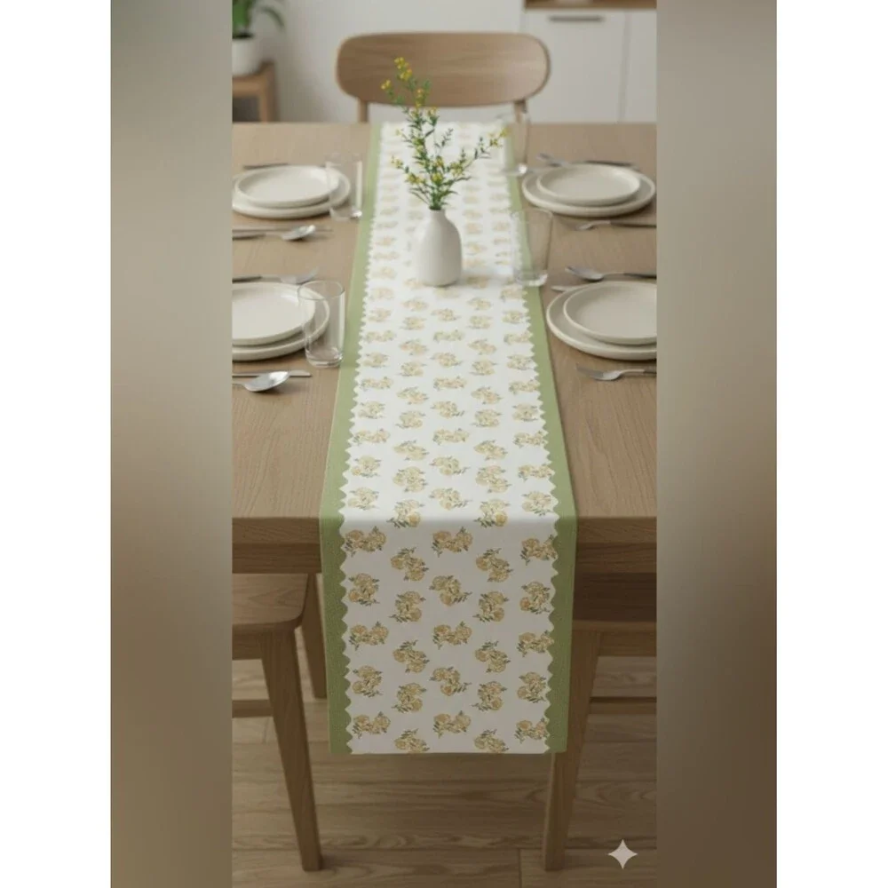 Spring Floral Table Runner 14 X 90 Inch
